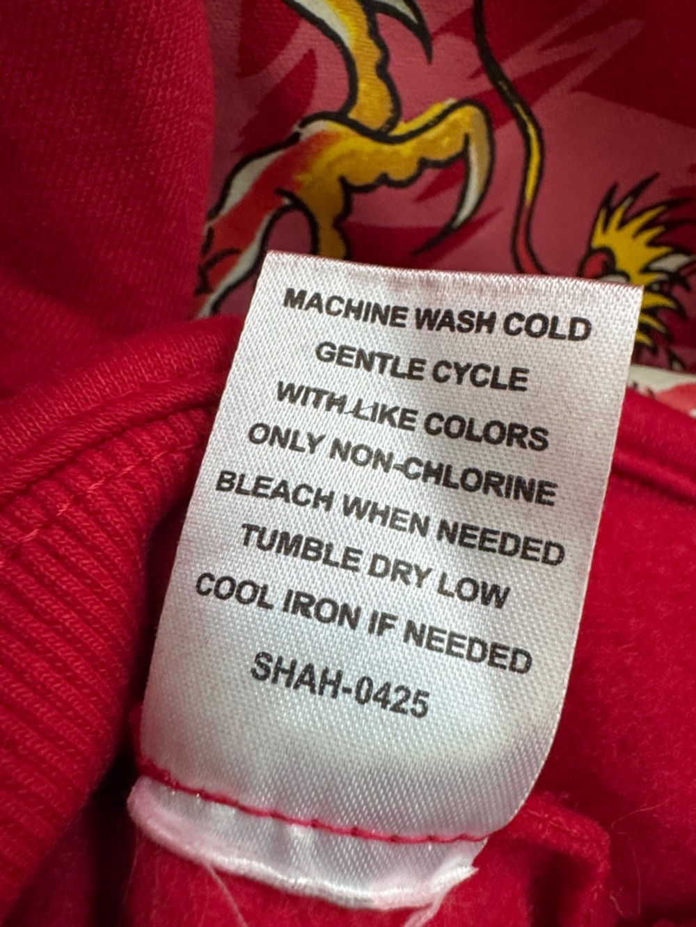 ED HARDY Dragon Cherry Zip Up Tattoo Hoodie Size Large *LIKE NEW* - Picture 6 of 7